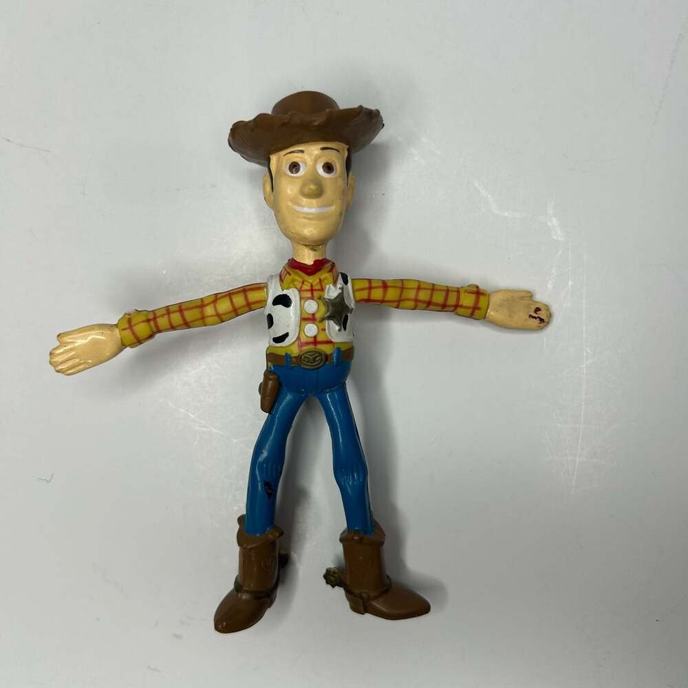 Disney Toy Story Sheriff Woody 4.5" Bendable PVC Action Figure by Thinkway Toys
